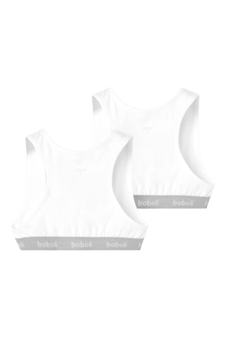 2 brassières - Blanc et gris
