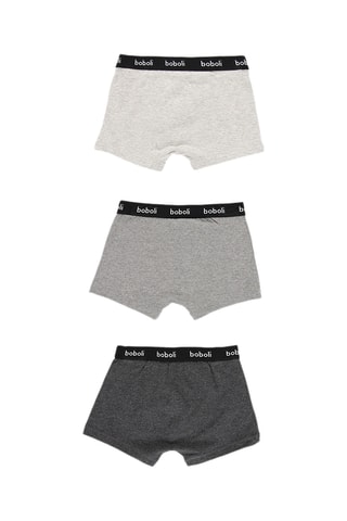 3 boxers - Gris chiné