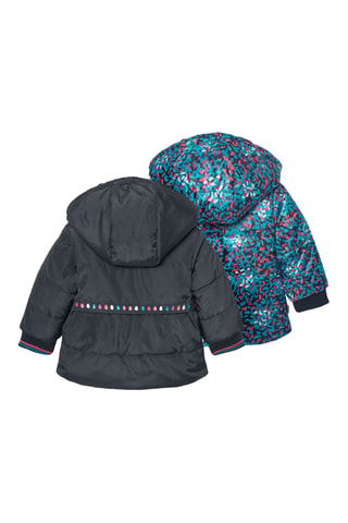 Parka réversible à capuche - Vert