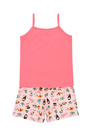 Pyjama - Blanc, vert et rose