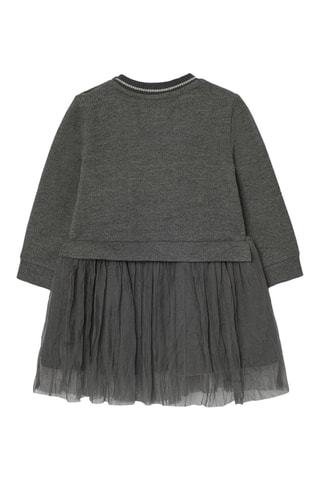 Robe trompe-l’œil - Gris foncé