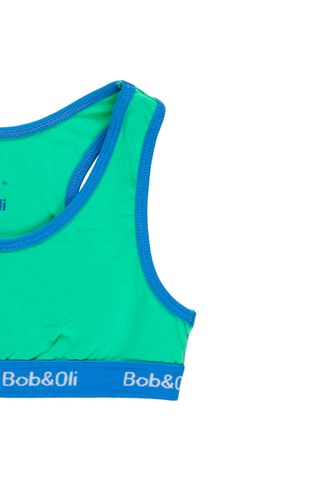 2 brassières - Bleu, vert et orange