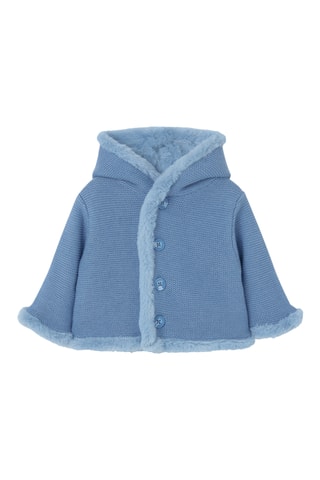 Veste réversible à capuche - Bleu