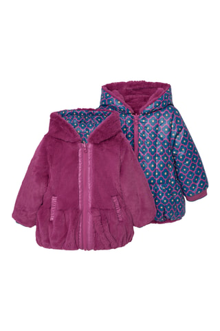 Doudoune réversible à capuche - Violet