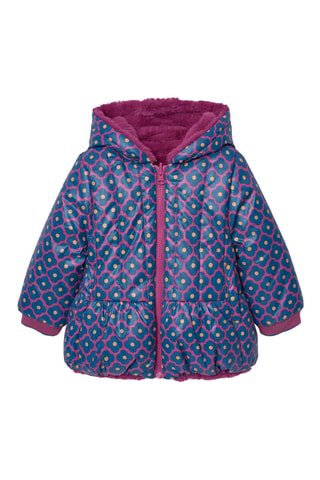 Doudoune réversible à capuche - Violet