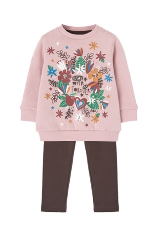 Sweat et legging - Rose