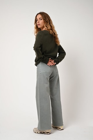 Pull Gardoria 100% cachemire - Col en V - Vert