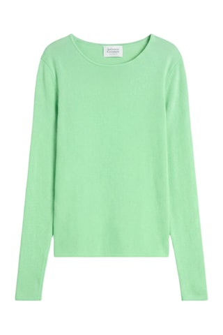 Pull Epéna 100% cachemire, 2 fils - Col rond - Vert