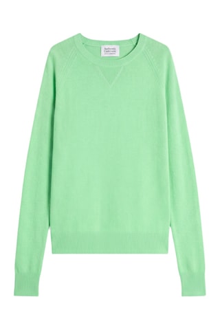 Pull Etret 100% cachemire - Col rond - Vert