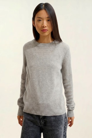 Pull Lexini 100% cachemire, 4 fils - Col rond - Gris