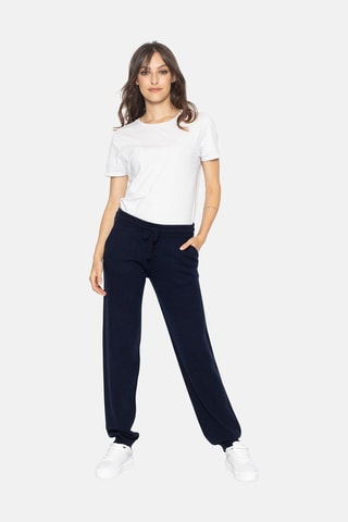 Jogging Ferrand 100% cachemire, 2 fils - Bleu