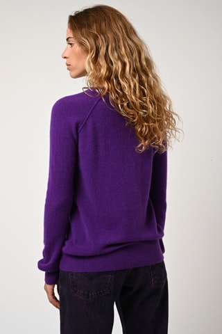 Pull Etret 100% cachemire - Col rondte - Violet