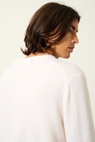 Pull Victo 100% cachemire, 4 fils - Col rond - Beige
