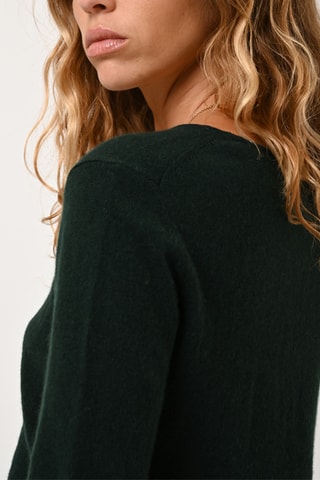 Pull Epéna 100% cachemire - Col rond - Cyprès - Vert
