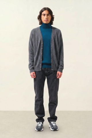 Gilet Pipa 100% cachemire, 2 fils - Gris