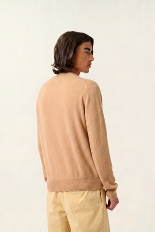 Pull Aiglière 100% cachemire - Col rond - Beige
