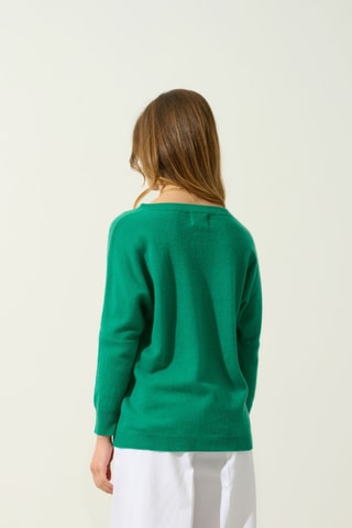 Maglia Goléon 100% cashmere 2 fili - Verde