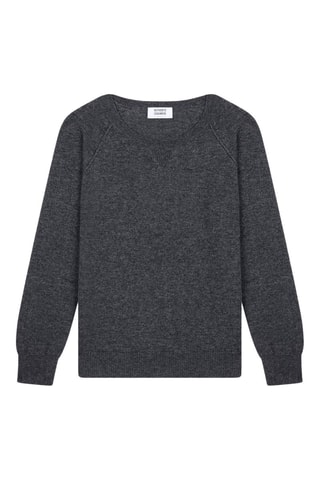 Pull Etret 100% cachemire - Col rond - Gris