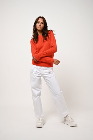 Pull Ecrin 100% cachemire - Col rond - Orange