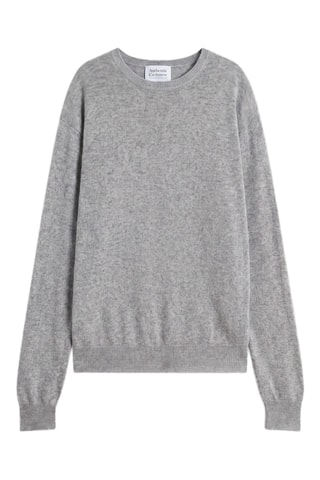 Pull Aiglière 100% cachemire, 2 fils - Col rond - Gris