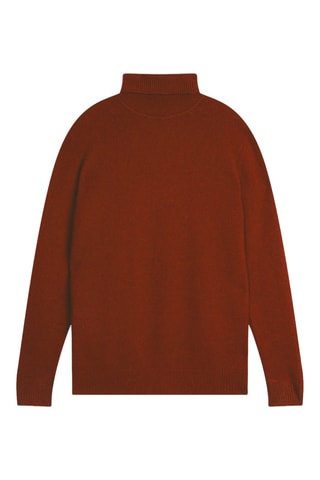 Pull Martin 100% cachemire, 4 fils - Col montant , 340 g - Marron