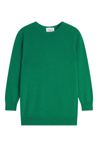 Pull Estaris 100% cachemire, 2 fils - Col rond - Vert