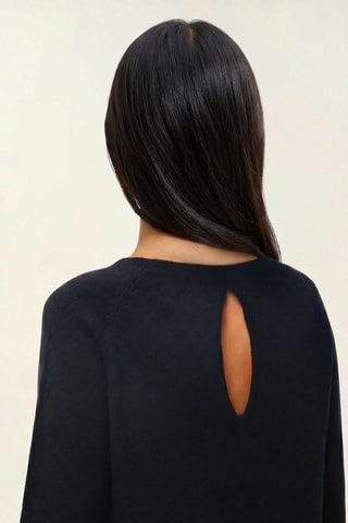 Pull Dibona 100% cachemire - Col bateau - Noir