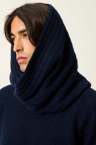 Tour de cou Tommy 100% cachemire, 4 fils - Bleu