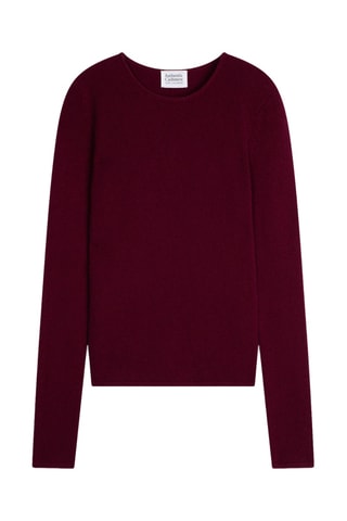 Pull Ivy 100% cachemire, 4 fils - Col rond - Rouge