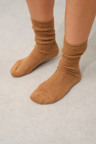 Chaussettes Chewila 100% cachemire, 4 fils - Marron