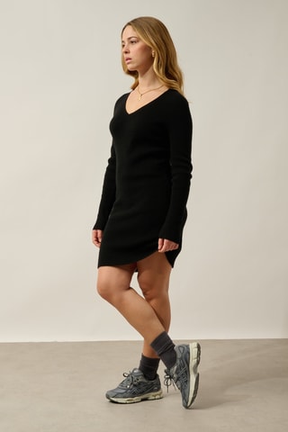 Robe pull en cachemire Maen - Noir