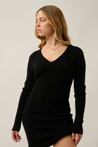 Robe pull en cachemire Maen - Noir