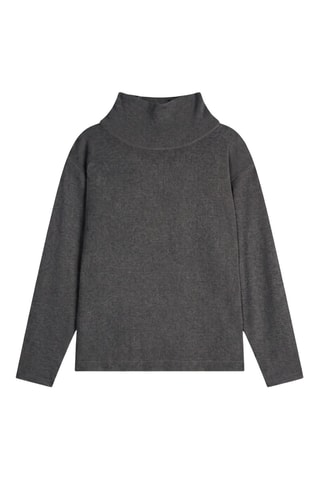 Pull loose en cachemire Cheviot - Gris