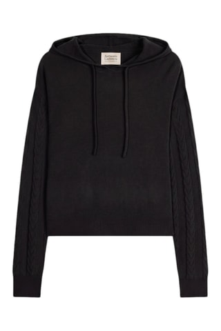 Pull en cachemire à capuche Svalinna - Noir
