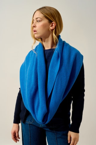 Snood en cachemire Alexandre - Bleu