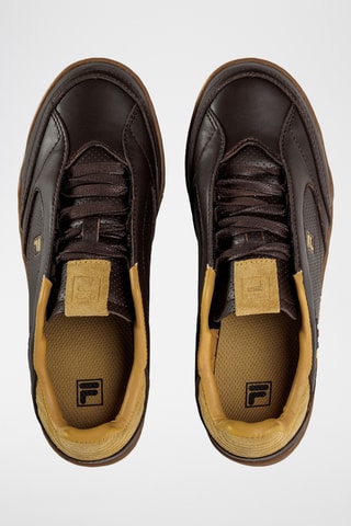 Baskets en cuir Slantshot - Noir et marron