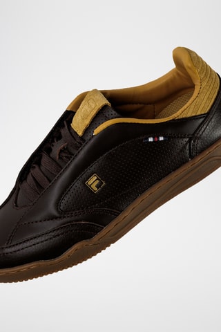 Baskets en cuir Slantshot - Noir et marron
