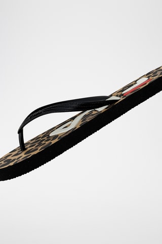 Tongs Troy - Marron et noir