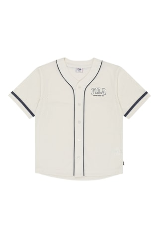 Chemise loose de baseball Villanova - Beige