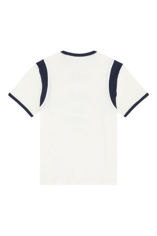 T-shirt relaxed Montalto - Beige et bleu foncé