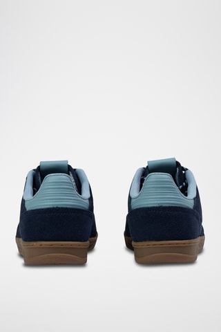 Baskets en cuir Slantshot - Bleu marine