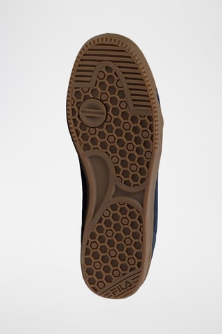 Baskets en cuir Slantshot - Bleu marine