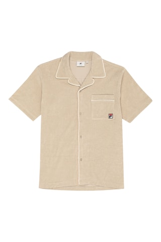 Chemise relaxed en velours Empoli - Beige