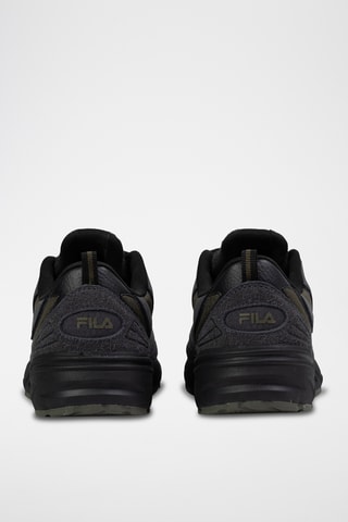 Baskets en nubuck Actix - Gris foncé et vert foncé