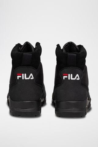 Baskets montantes en nubuck Grunge - Noir