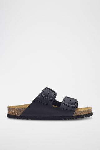 Sandalias de piel - Negro