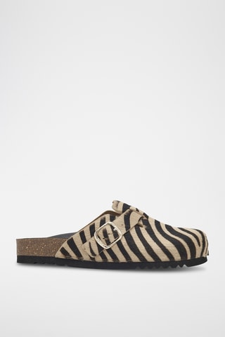 Zuecos de piel - Negro