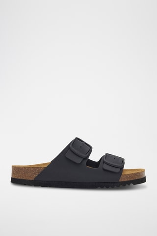 Sandalias de piel - Negro