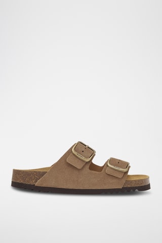 Sandalias de nobuk - Gris