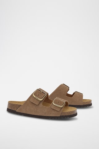 Sandalias de nobuk - Gris